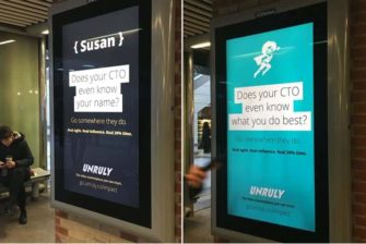 Unruly переманивает программистов таргетированной наружной рекламой