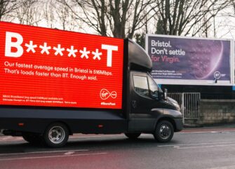 Virgin Media и BT Group повоевали в наружной рекламе на почве домашнего интернета
