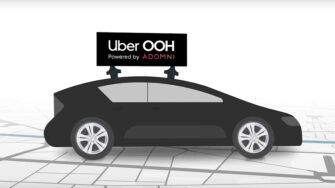 Uber и Adomni начинают продавать рекламу на крышных экранах