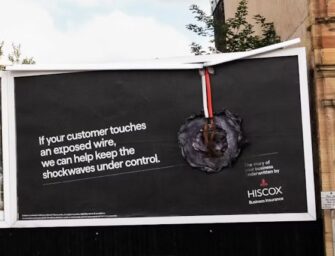Зовнішня реклама страховика Hiscox змальовує кепські справи
